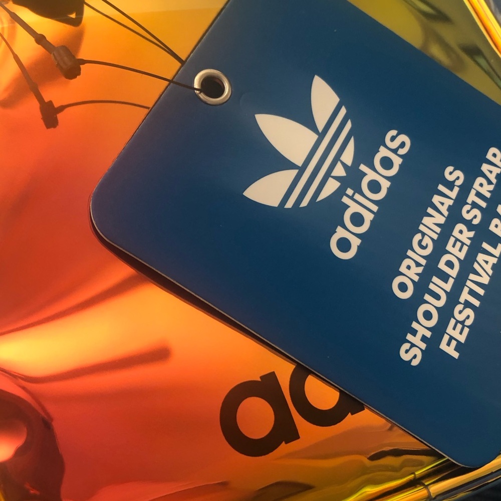 ADIDAS iridescent holographic cross body bag NWT - Picture 8 of 8